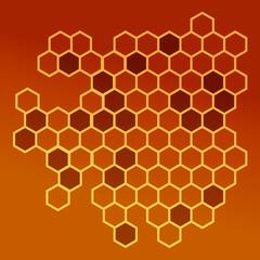 Honeycomb illustration for your desugn: textile, poster, wallpaper