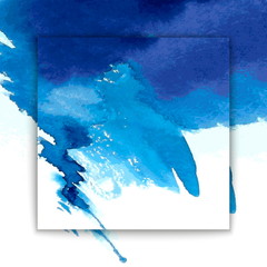blue watercolor background stain cover