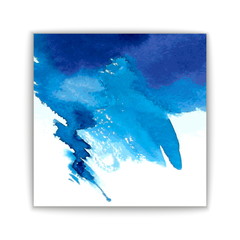 blue watercolor stain background