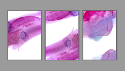 brochure art abstract brush painted pink watercolor.