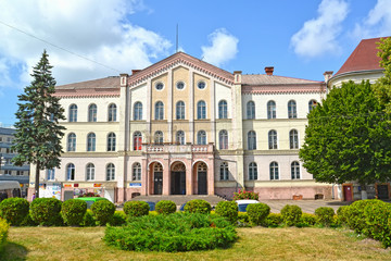 Fototapeta na wymiar SOVETSK, RUSSIA - JULY 01, 2019: Former military court building (1868). Kaliningrad region