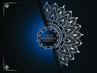 Abstract luxury ornamental mandala design background  with 
arabesque pattern arabic islamic east style.