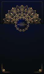 Abstract luxury ornamental mandala design background  with 
arabesque pattern arabic islamic east style.