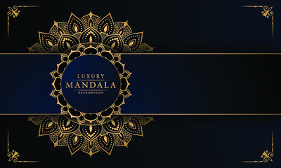 Abstract luxury ornamental mandala design background  with 
arabesque pattern arabic islamic east style.
