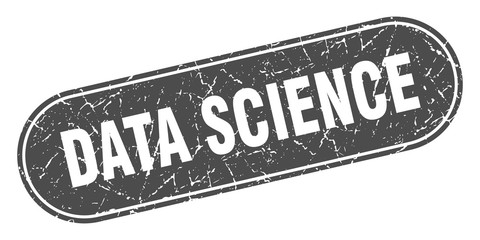 data science sign. data science grunge black stamp. Label