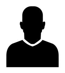 silhouette icon of man in mask and without. how to protect yourself against coronavirus. Covid-19.	