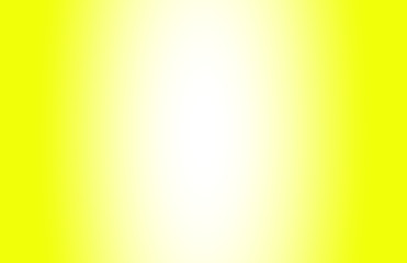 Abstract yellow colorful layout. Vector background with radial gradient effect. White ray light in center. 