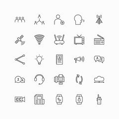 communication icons vector for any purposes.