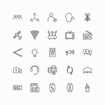 communication icons vector for any purposes.
