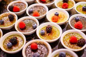Souffle with berries