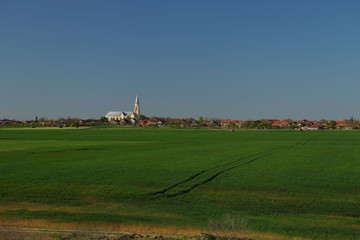 Fototapeta premium panorama of the old village