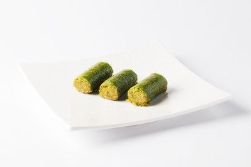 hazelnut, walnut, pistachio turkish style baklava 