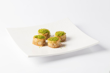 hazelnut, walnut, pistachio turkish style baklava 