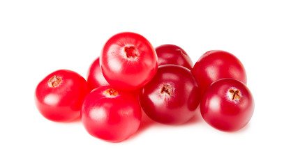 Cranberry isolated on a white background. healthy food