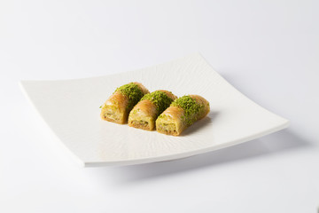 hazelnut, walnut, pistachio turkish style baklava 