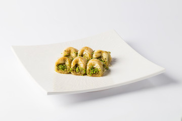 hazelnut, walnut, pistachio turkish style baklava 