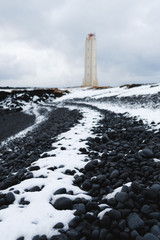 Lighthouse Malarrif at Snæfellsnes peninsula, Iceland
