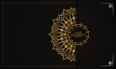 
Luxury Mandala Islamic Background with
Arabesque Pattern, Ornamental Background . Wedding card, Cover. 