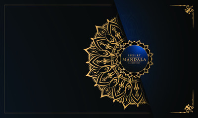 
Luxury Mandala Islamic Background with
Arabesque Pattern, Ornamental Background . Wedding card, Cover. 