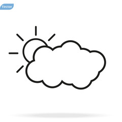 Daylight icon in trendy flat style isolated on grey background. Website pictogram. Internet symbol for your web site design, logo, app, UI. Vector illustration, EPS10.
