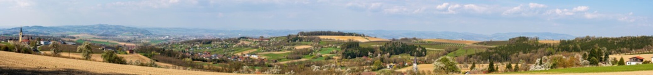 Fototapeta na wymiar Oberösterreich Scharten Panorama
