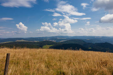 Fototapeta premium Panorama Blick vom Belchen im Schwarzwald