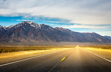 Beautiful road trip with stunning view