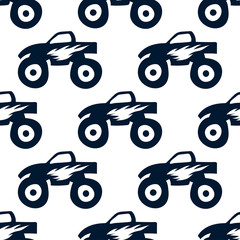 Black monster tracks isolated on white background. Seamless pattern. Hand drawn vector graphic illustration. Texture. © far700