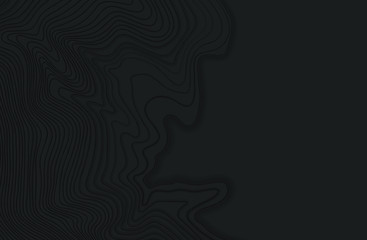 Map line of topography. Mountain hiking.Dark concept with space for your copy. 3D Cartography concept background. Map mockup infographics. World map Template. Stock vector illustration