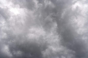 Dark storm sky with light part, overcast sky