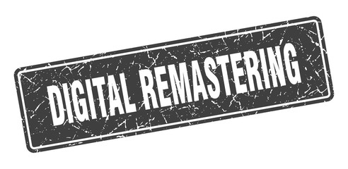digital remastering stamp. digital remastering vintage black label. Sign