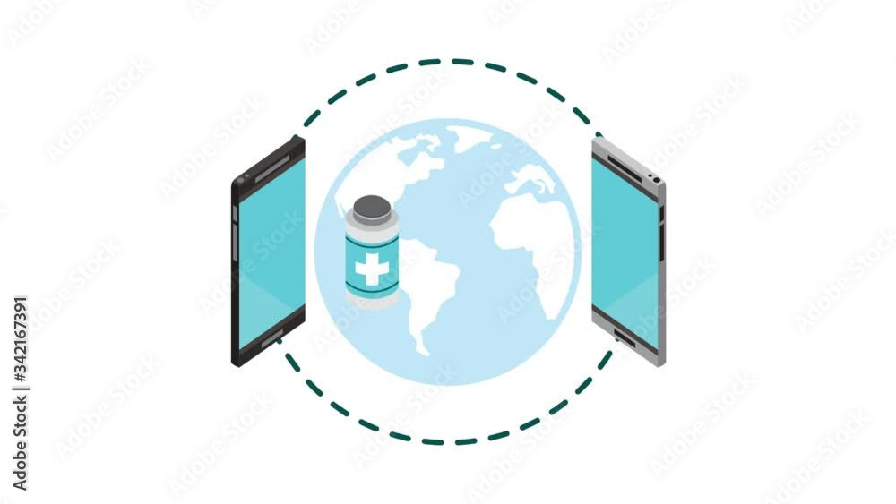 Sticker smartphones with healthcare online technology