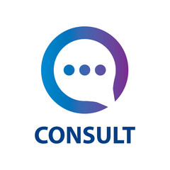 Vector logo of the consulting service, chat
