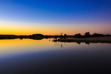 urban sunset colourful