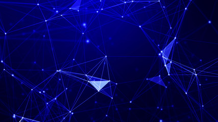 Blue Plexus Background 01