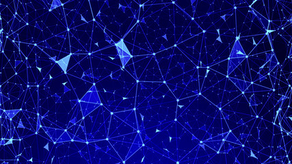 Blue Plexus Background 04