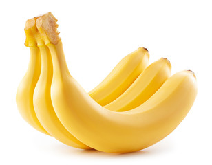 Bananas isolated on white. Package design element