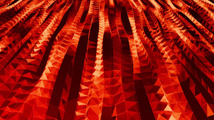 Red Plexus Background 05