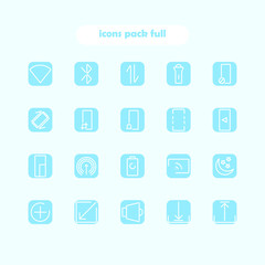 Design a collection of icons that can be used for websites and mobile apps