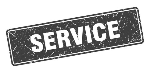 Fototapeta premium service stamp. service vintage black label. Sign