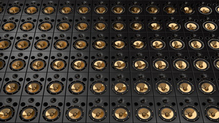 Golden Speaker Wall 04