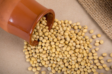 Soy beans in a bowl