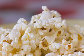 popcorn fountain on a table - macro