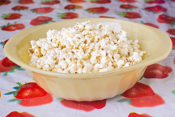 popcorn fountain on a table