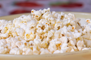 popcorn fountain on a table - closeup