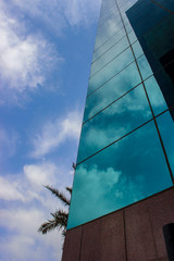 modern architectural glass building 