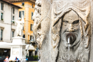 Brescia, Italy. Beautiful architecture of Brescia city centre.