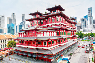 Fototapeta premium Chińska świątynia w Singapurze Chinatown
