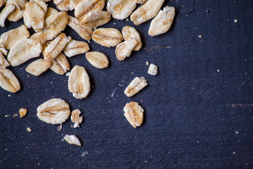Oats on a table