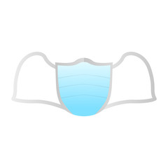 Isolated face mask icon